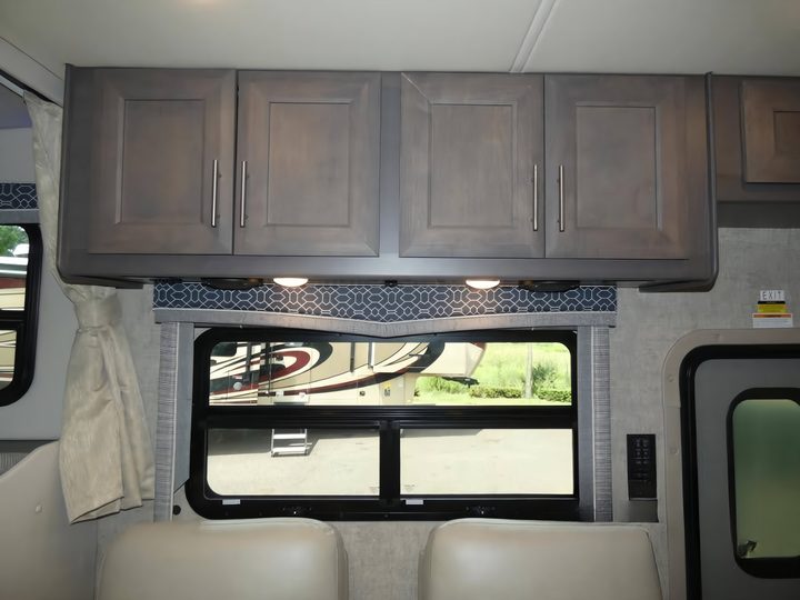 Dinette window and cabinets